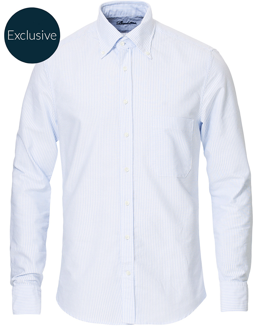 Herre | Skjorter | Stenströms | Slimline Oxford Shirt Blue/White