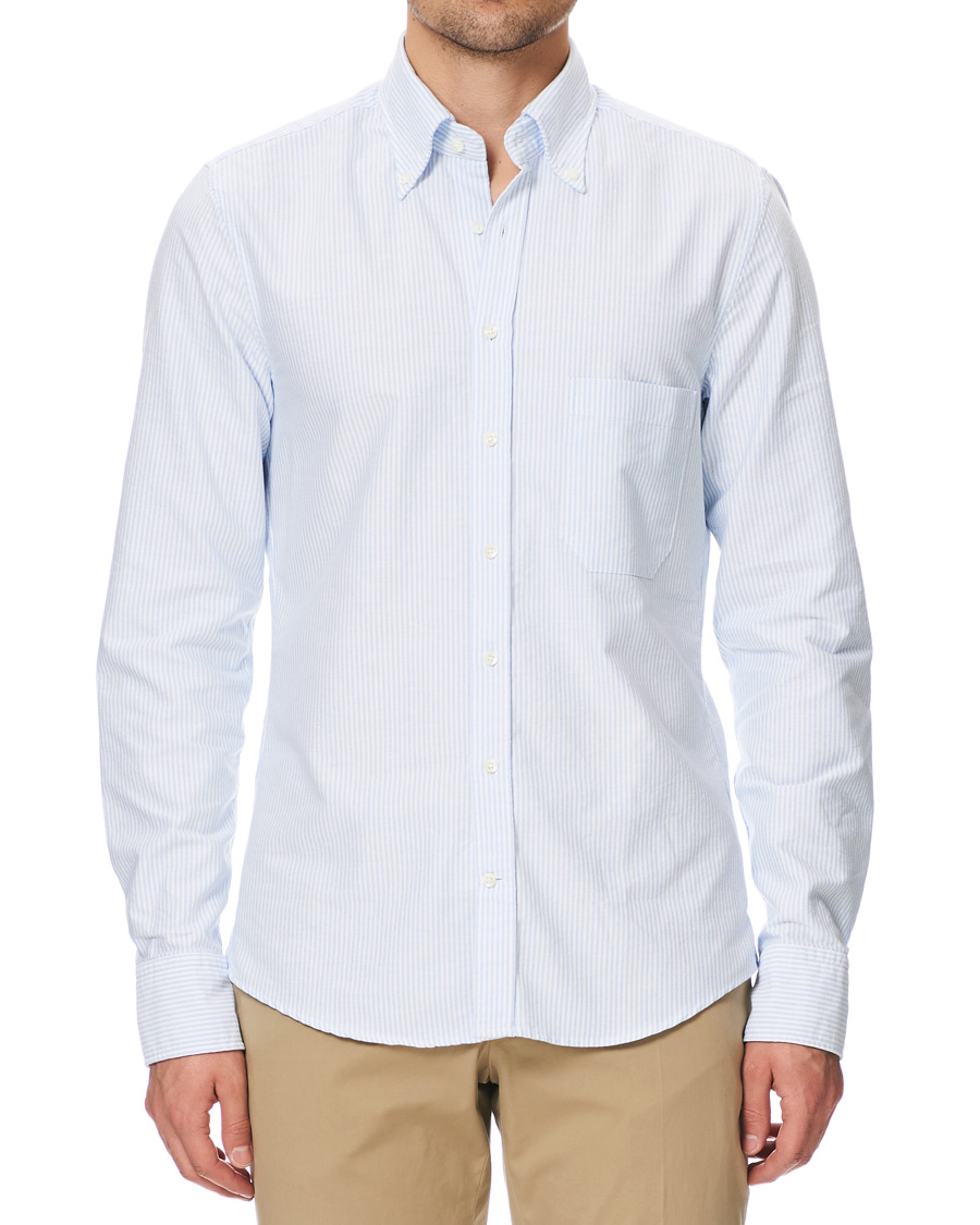 Herre | Skjorter | Stenströms | Slimline Oxford Shirt Blue/White
