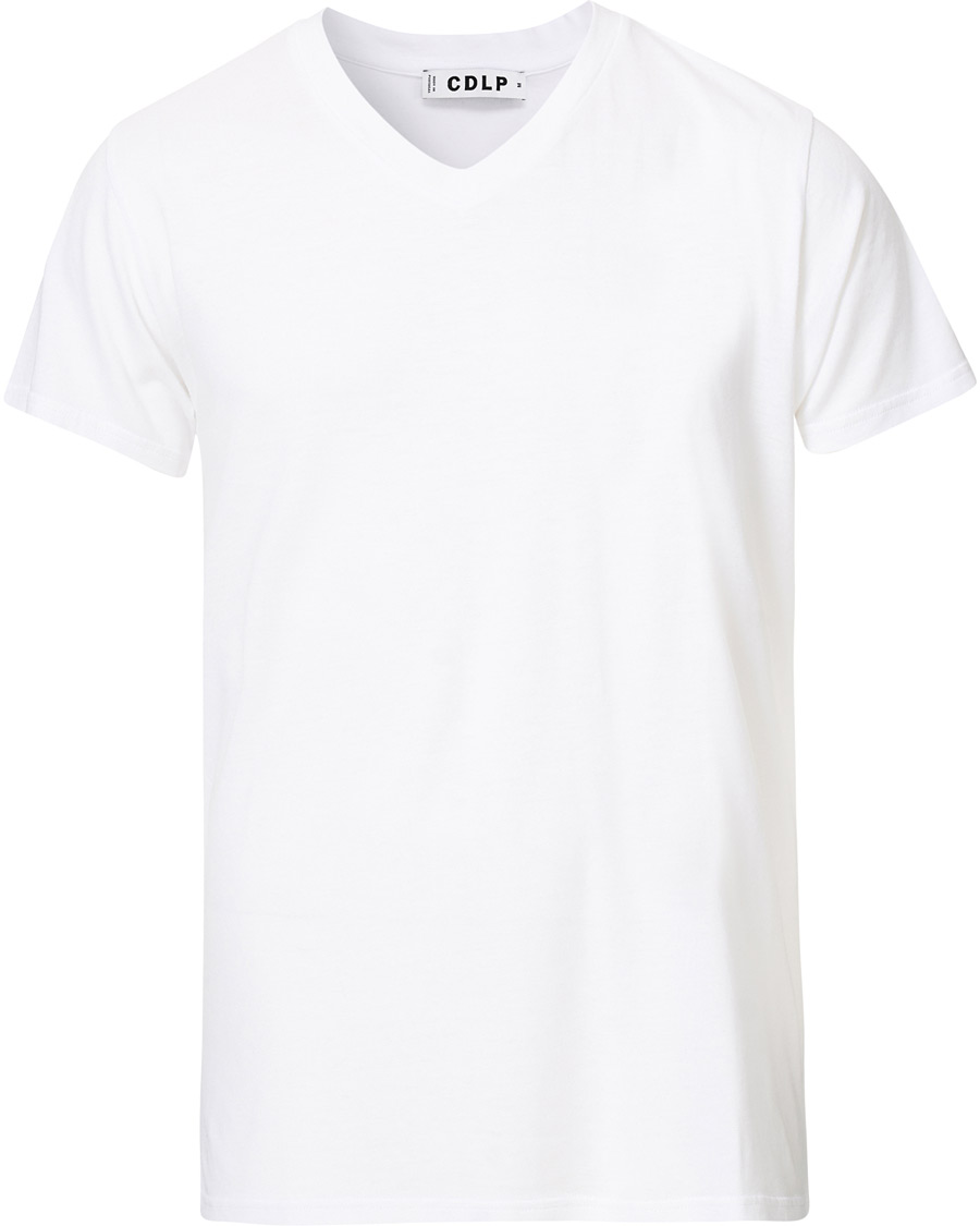 Herre | T-Shirts | CDLP | V-Neck Tee White