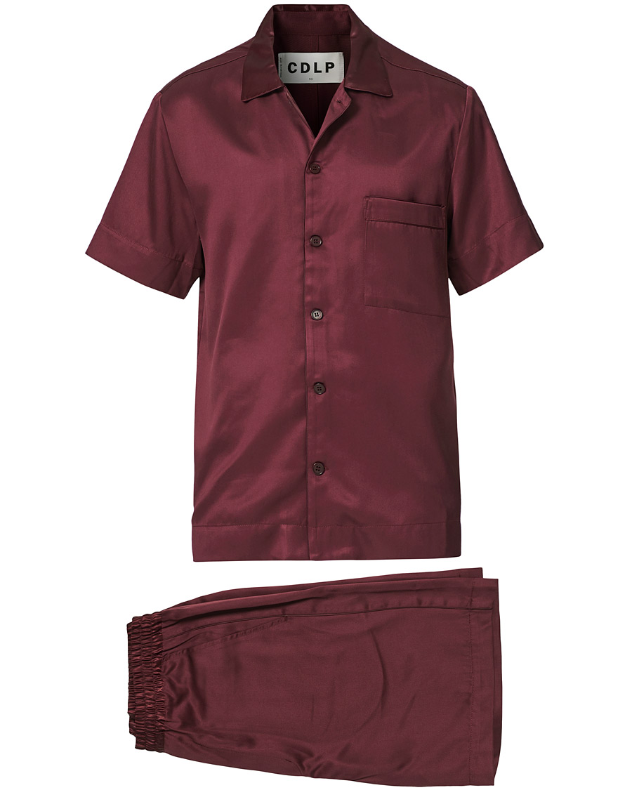 Herre | Pyjamaser og badekåper | CDLP | Home Suit Short Sleeve Burgundy