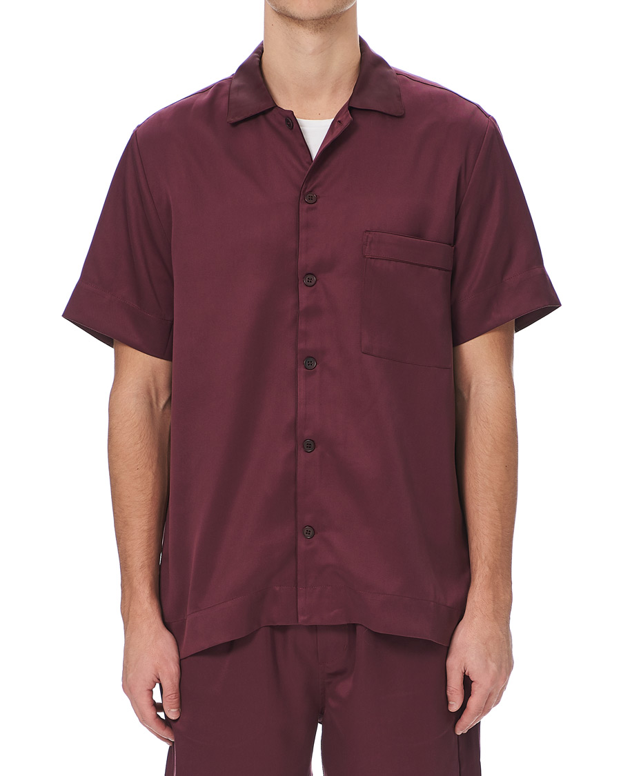 Herre | Pyjamaser og badekåper | CDLP | Home Suit Short Sleeve Burgundy