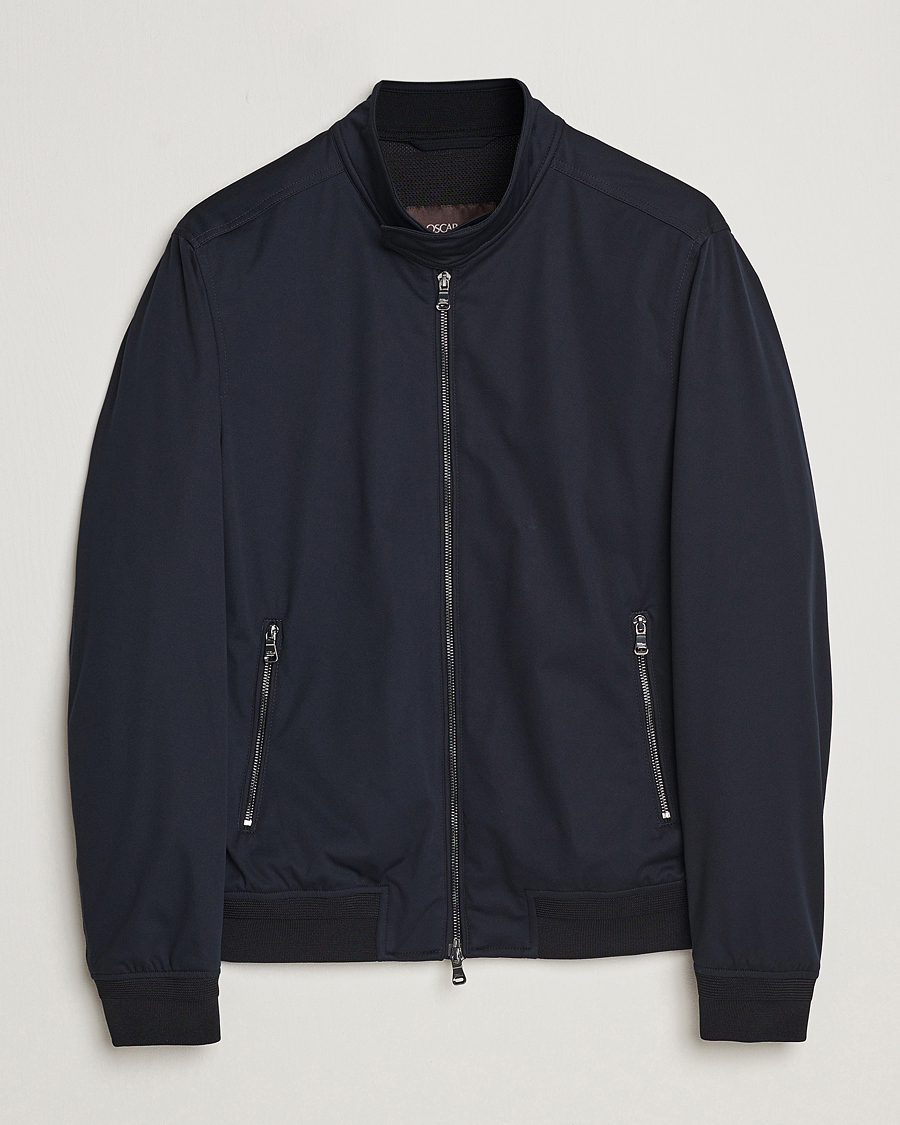 Herre | Jakker | Oscar Jacobson | Harris Harrington Nylon Jacket Navy