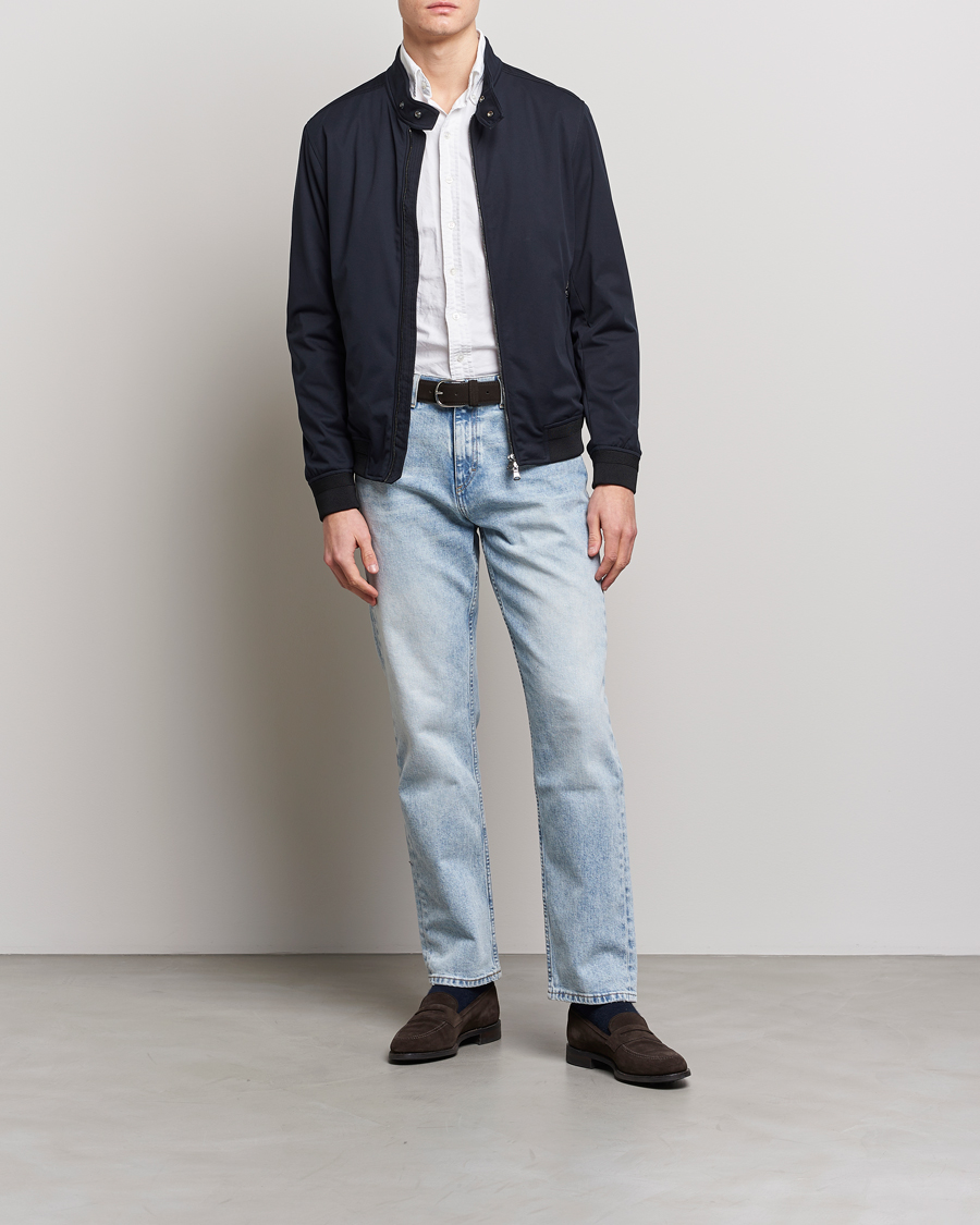 Herre | Jakker | Oscar Jacobson | Harris Harrington Nylon Jacket Navy