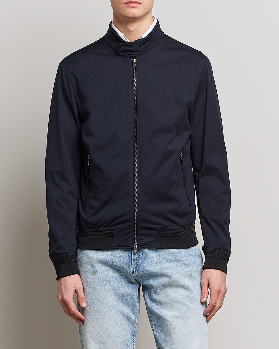 Herre | Vårjakker | Oscar Jacobson | Harris Harrington Nylon Jacket Navy