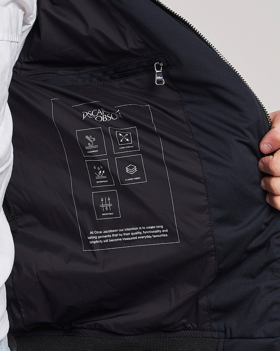 Herre | Jakker | Oscar Jacobson | Harris Harrington Nylon Jacket Navy