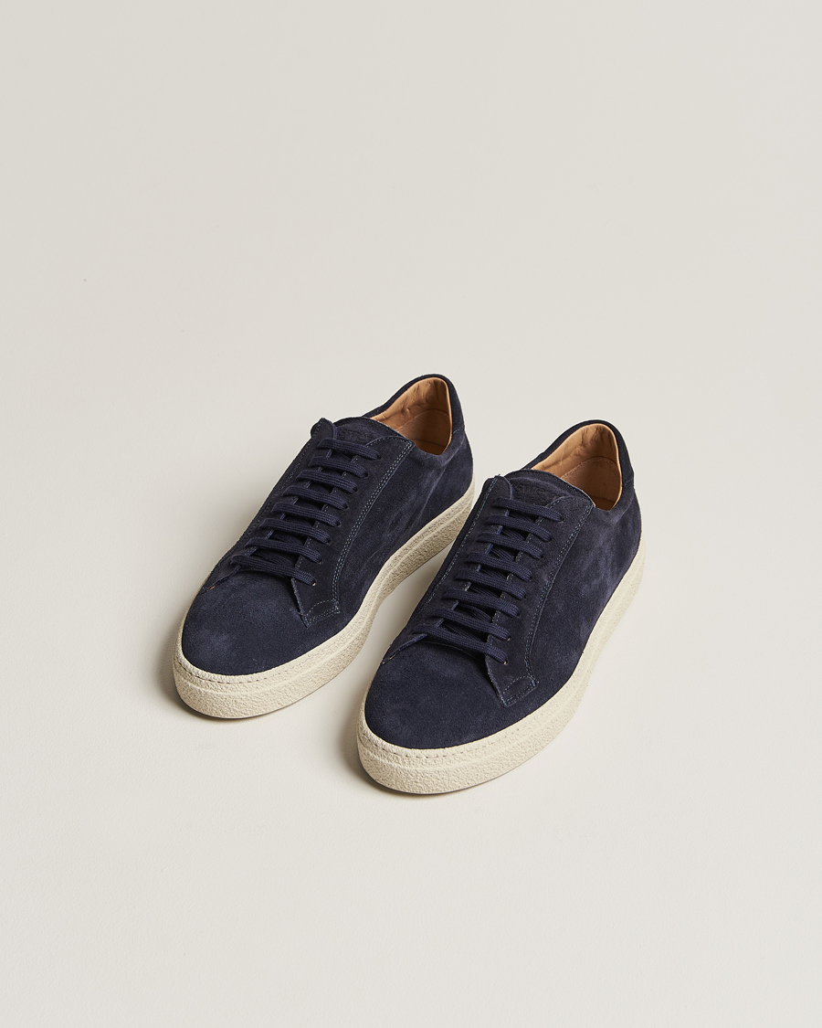 Herre | Sweyd | Sweyd | 054 Sneakers Seppia Blue Suede