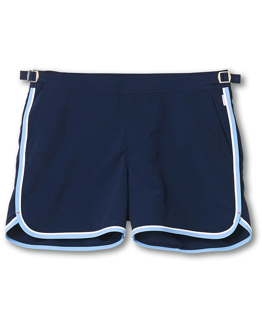 Herre | Badeshorts | Orlebar Brown | Setter Binding Swim Shorts Navy/Sea Breeze