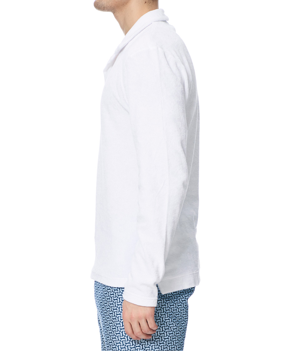 Herre | Gensere | Orlebar Brown | Terry Long Sleeve Polo White