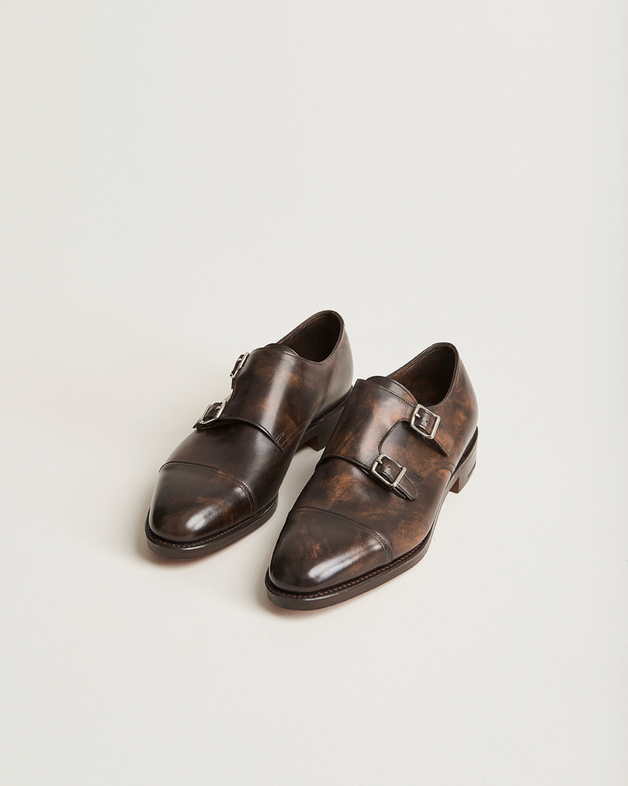 Herre | Håndlagde sko | John Lobb | William Double Monkstrap Dark Brown Calf