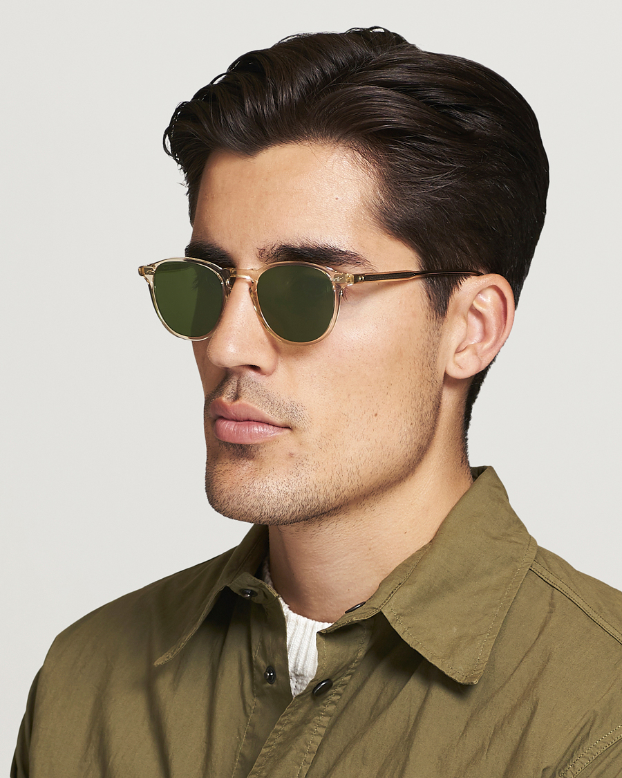 Herre | Solbriller | Garrett Leight | Hampton 46 Sunglasses Pure Green