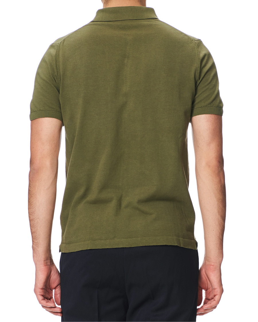 Herre | Gensere | Oscar Jacobson | Celvin Short Sleeve Cotton Poloshirt Green