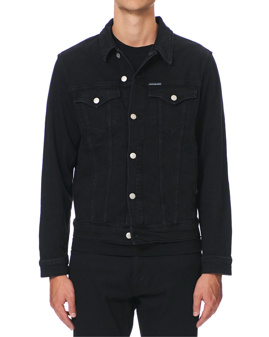 Herre | Jakker | Calvin Klein Jeans | Foundation Slim Denim Jacket Washed Black