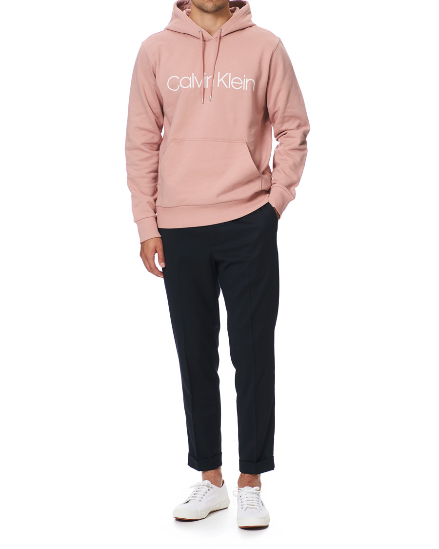 Herre | Gensere | Calvin Klein | Front Logo Hoodie Muted Pink