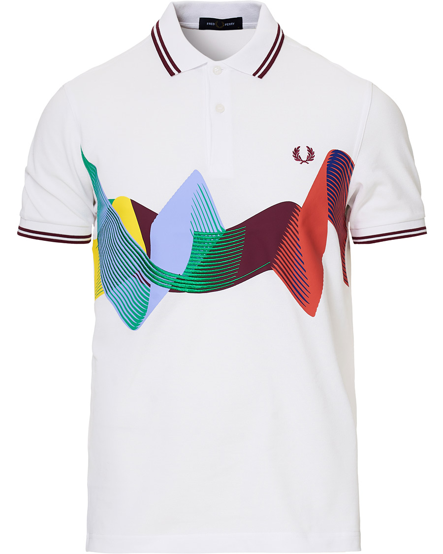 Fred perry abstract polo top