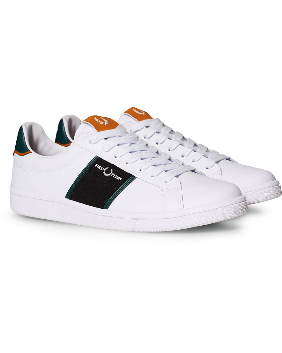 fred perry b721 leather white