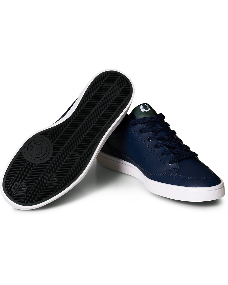 Herre | Fred Perry Deuce Leather Sneaker Carbon Blue | Fred Perry | Deuce Leather Sneaker Carbon Blue