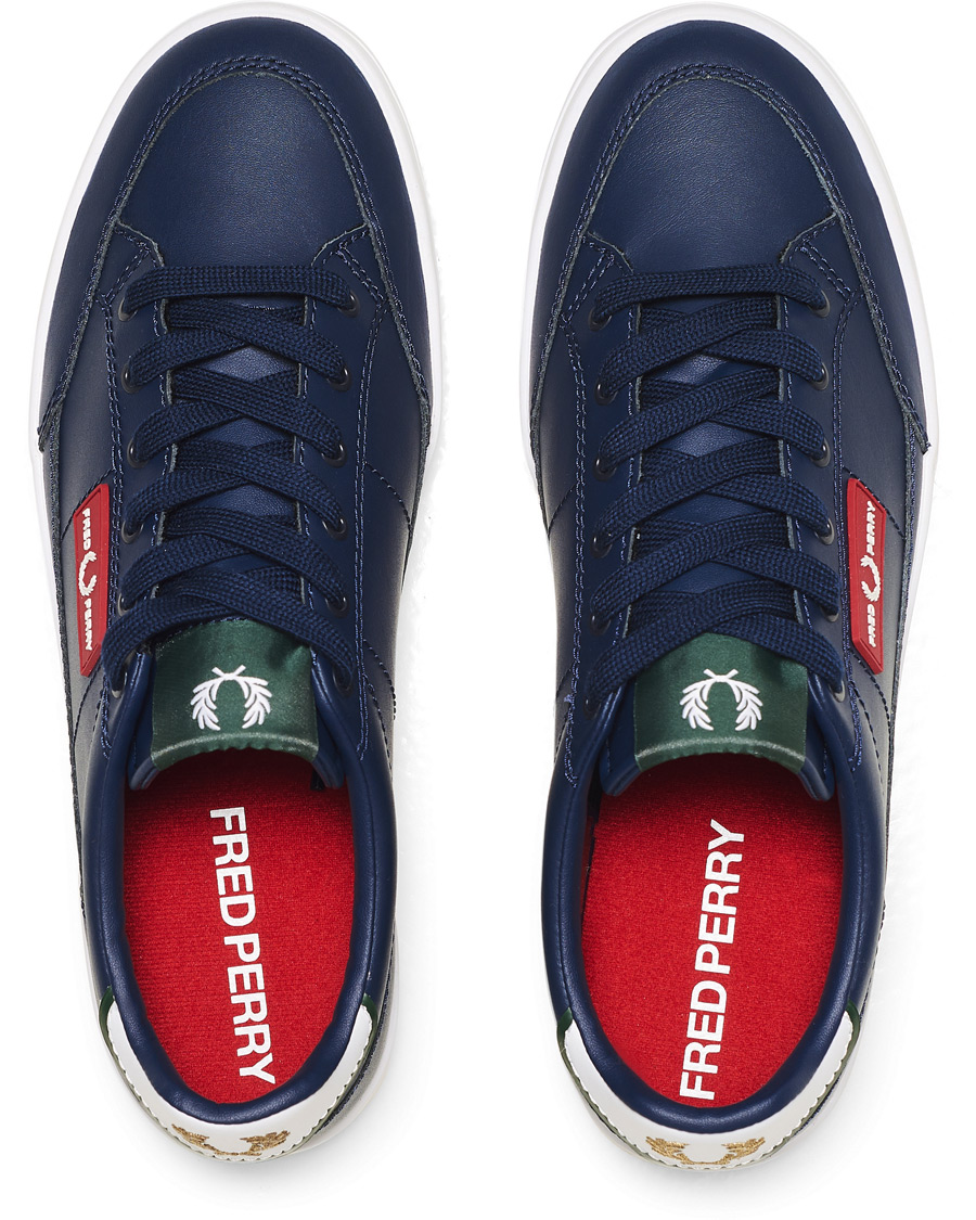 Herre | Fred Perry Deuce Leather Sneaker Carbon Blue | Fred Perry | Deuce Leather Sneaker Carbon Blue