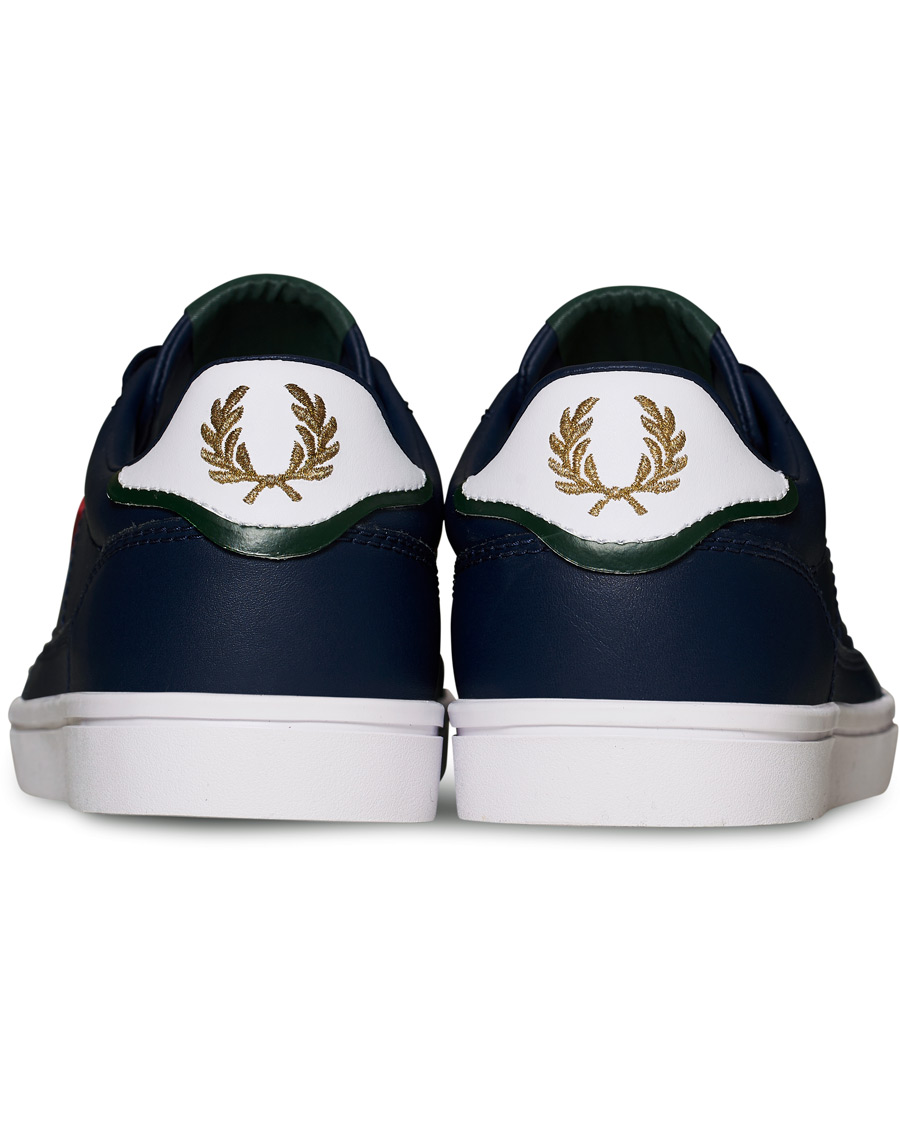 Herre | Fred Perry Deuce Leather Sneaker Carbon Blue | Fred Perry | Deuce Leather Sneaker Carbon Blue