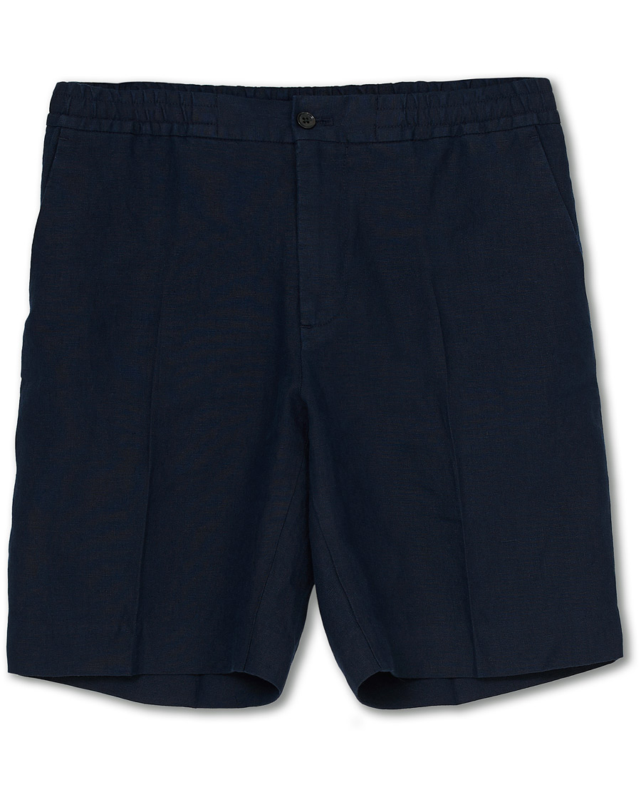 Herre | Shorts | J.Lindeberg | Sasha Linen Drawstring Shorts Navy