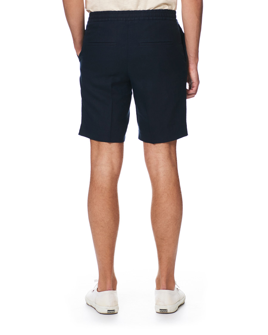 Herre | Shorts | J.Lindeberg | Sasha Linen Drawstring Shorts Navy