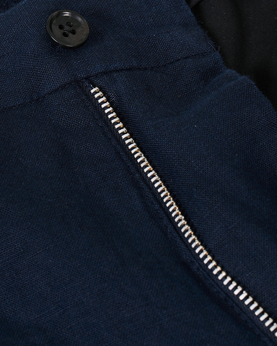 Herre | Shorts | J.Lindeberg | Sasha Linen Drawstring Shorts Navy