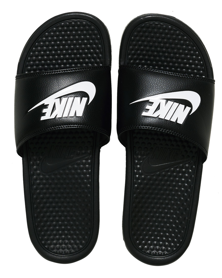 Herre | Nike Benassi JDI Slides Black/White | Nike | Benassi JDI Slides Black/White