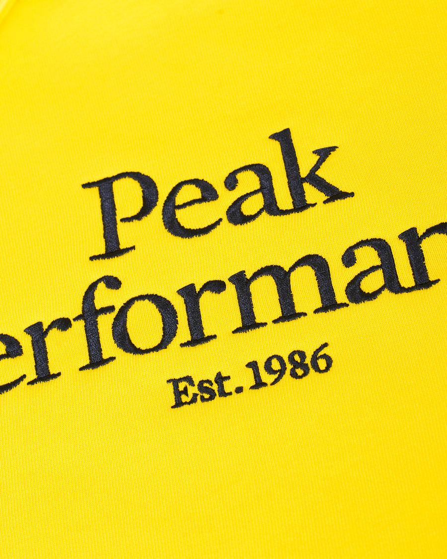 Herre | Gensere | Peak Performance | Original Logo Hoodie Yellow