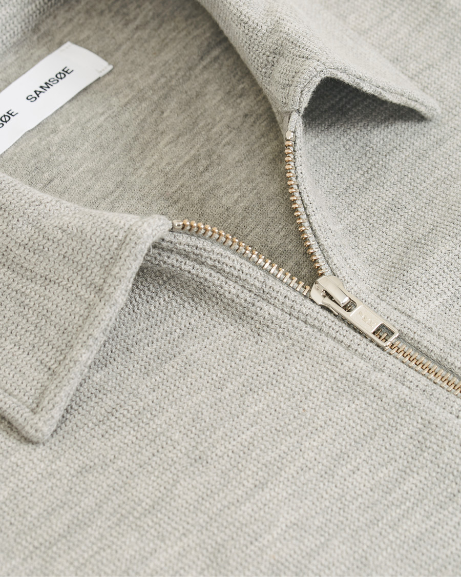 Herre | Gensere | Samsøe Samsøe | Samsøe & Samsøe Herrskov Zip Cardigan Grey Mel