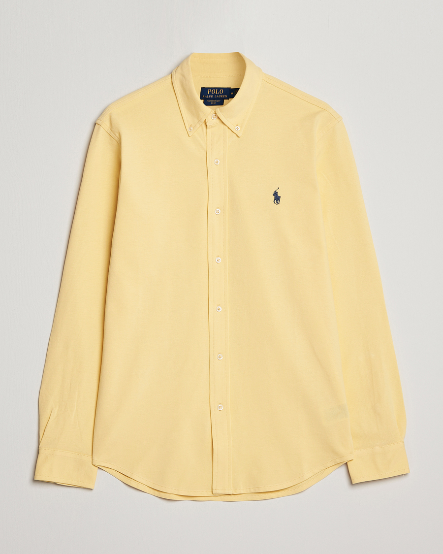 Herre | Skjorter | Polo Ralph Lauren | Featherweight Mesh Shirt Corn Yellow