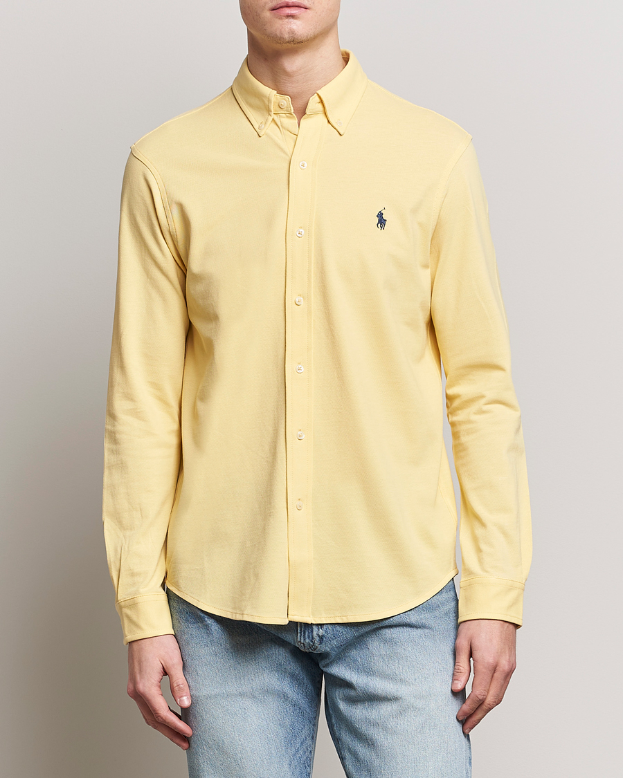 Herre | Skjorter | Polo Ralph Lauren | Featherweight Mesh Shirt Corn Yellow