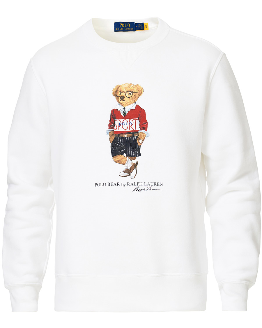 Herre | Gensere | Polo Ralph Lauren | Printed Sports Bear Sweatshirt White