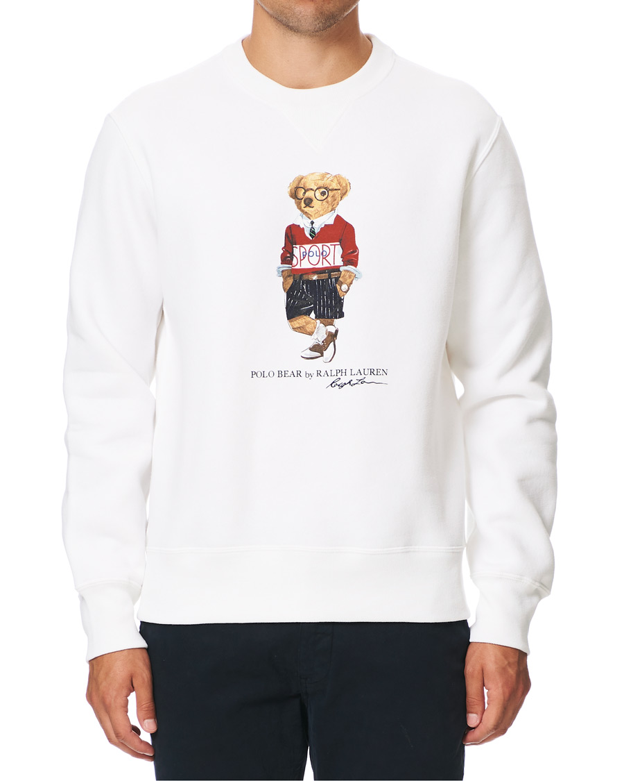 Herre | Gensere | Polo Ralph Lauren | Printed Sports Bear Sweatshirt White