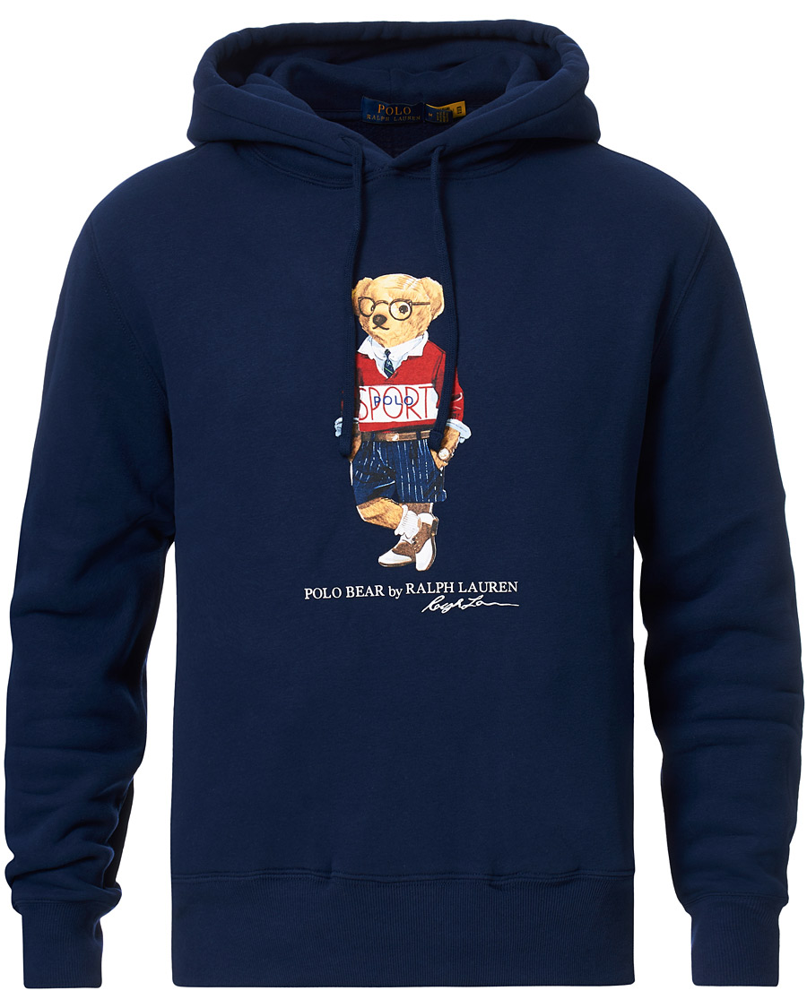 Herre | Gensere | Polo Ralph Lauren | Printed Sports Bear Hoodie Cruise Navy