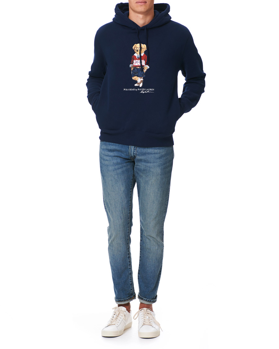 Herre | Gensere | Polo Ralph Lauren | Printed Sports Bear Hoodie Cruise Navy