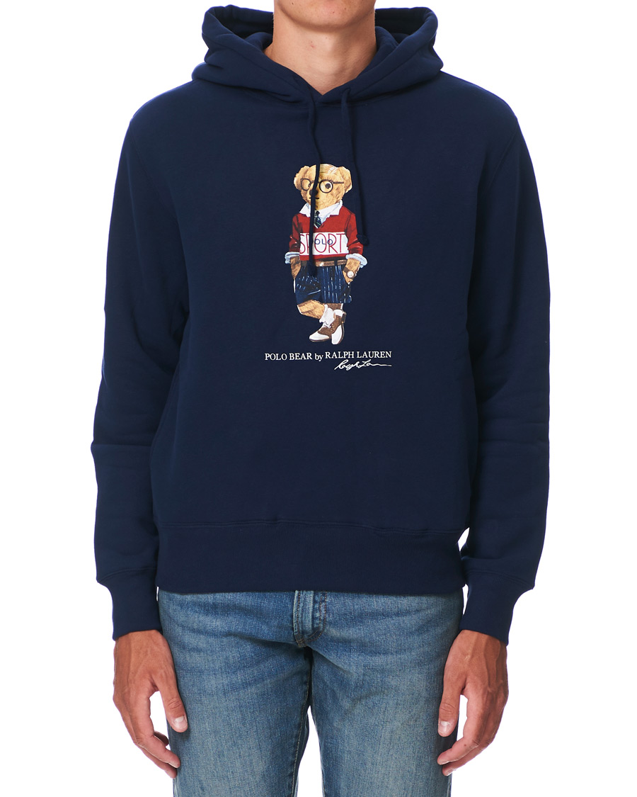 Herre | Gensere | Polo Ralph Lauren | Printed Sports Bear Hoodie Cruise Navy