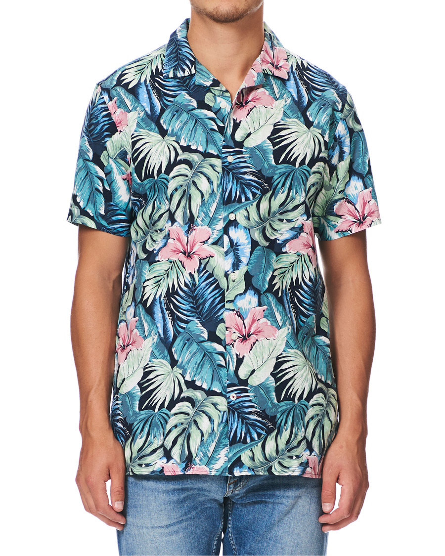Herre | Skjorter | Tommy Hilfiger | Hawaiian Printed Short Sleeve Shirt Green Bay