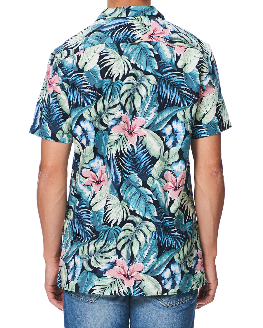 Herre | Skjorter | Tommy Hilfiger | Hawaiian Printed Short Sleeve Shirt Green Bay