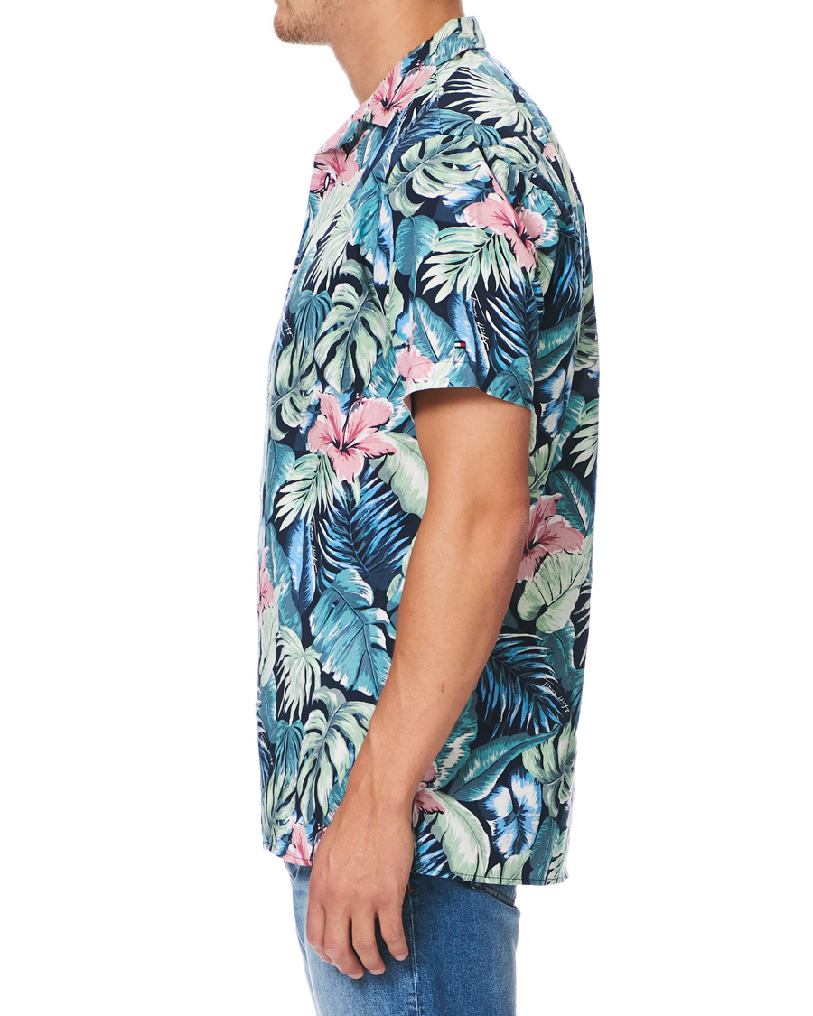 Herre | Skjorter | Tommy Hilfiger | Hawaiian Printed Short Sleeve Shirt Green Bay