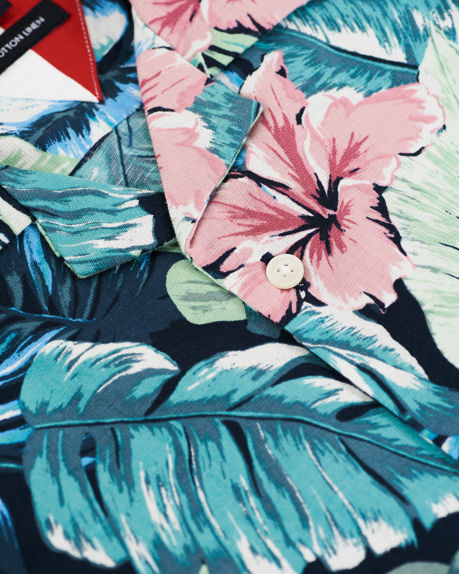 Herre | Skjorter | Tommy Hilfiger | Hawaiian Printed Short Sleeve Shirt Green Bay