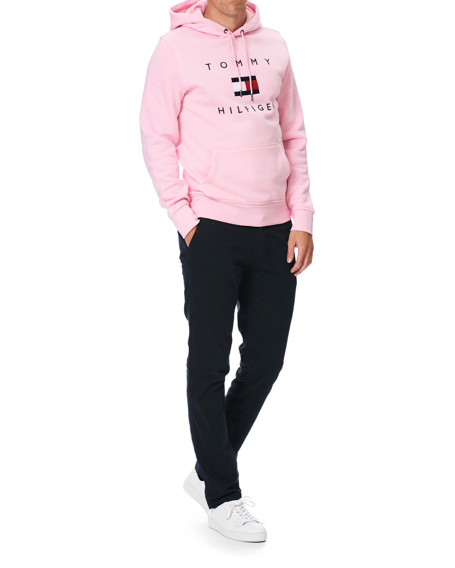 Herre | Gensere | Tommy Hilfiger | Flag Logo Hoodie Classic Pink