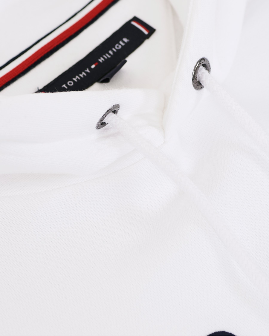 Herre | Gensere | Tommy Hilfiger | Flag Logo Hoodie White