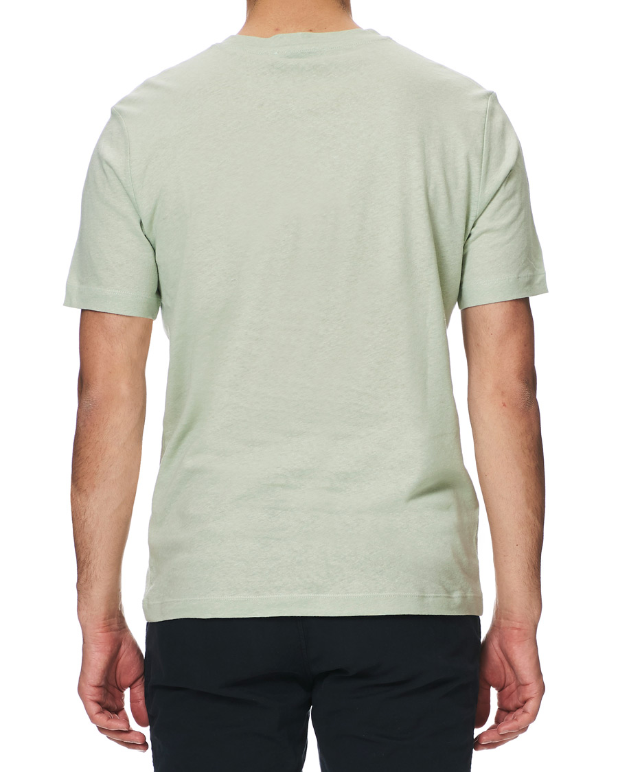 Herre | T-Shirts | Tiger of Sweden | Didelot Linen Crew Neck Tee Soft Mimosa