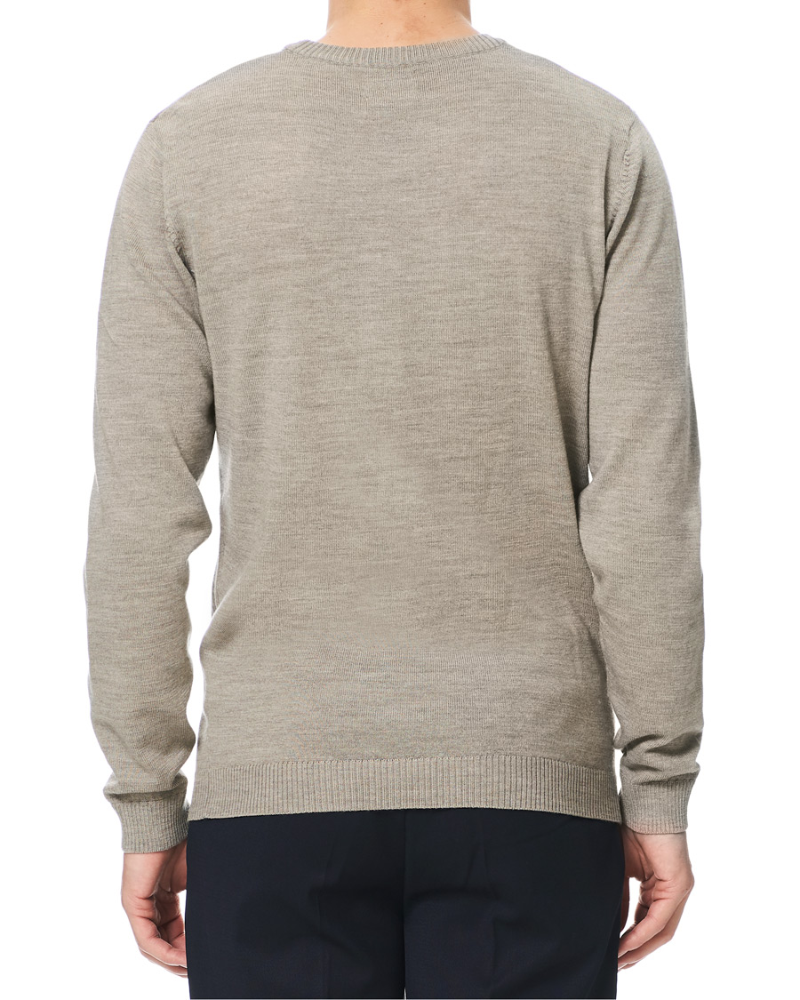 Herre | Gensere | A Day's March | Classic Merino Crew Neck Sand