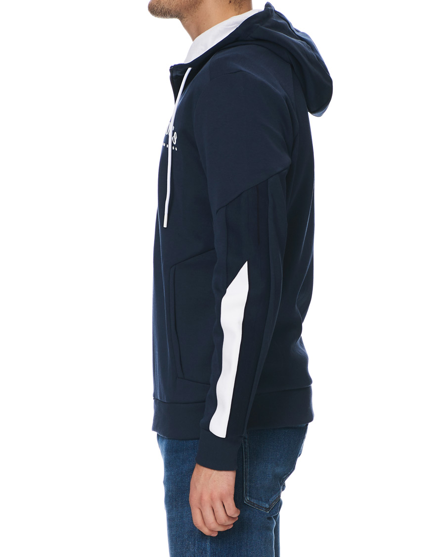 Herre | Gensere | BOSS GREEN | BOSS Athleisure Saggy Full-Zip Hoodie Navy