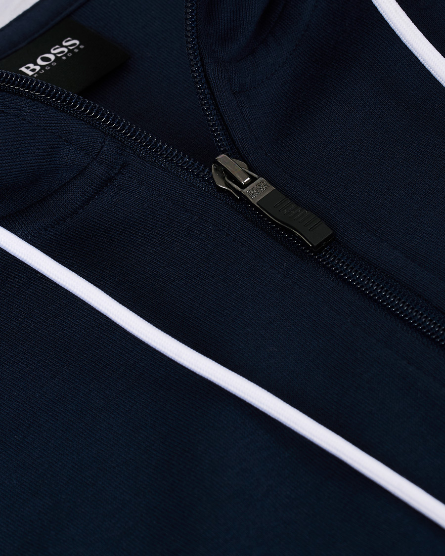Herre | Gensere | BOSS GREEN | BOSS Athleisure Saggy Full-Zip Hoodie Navy