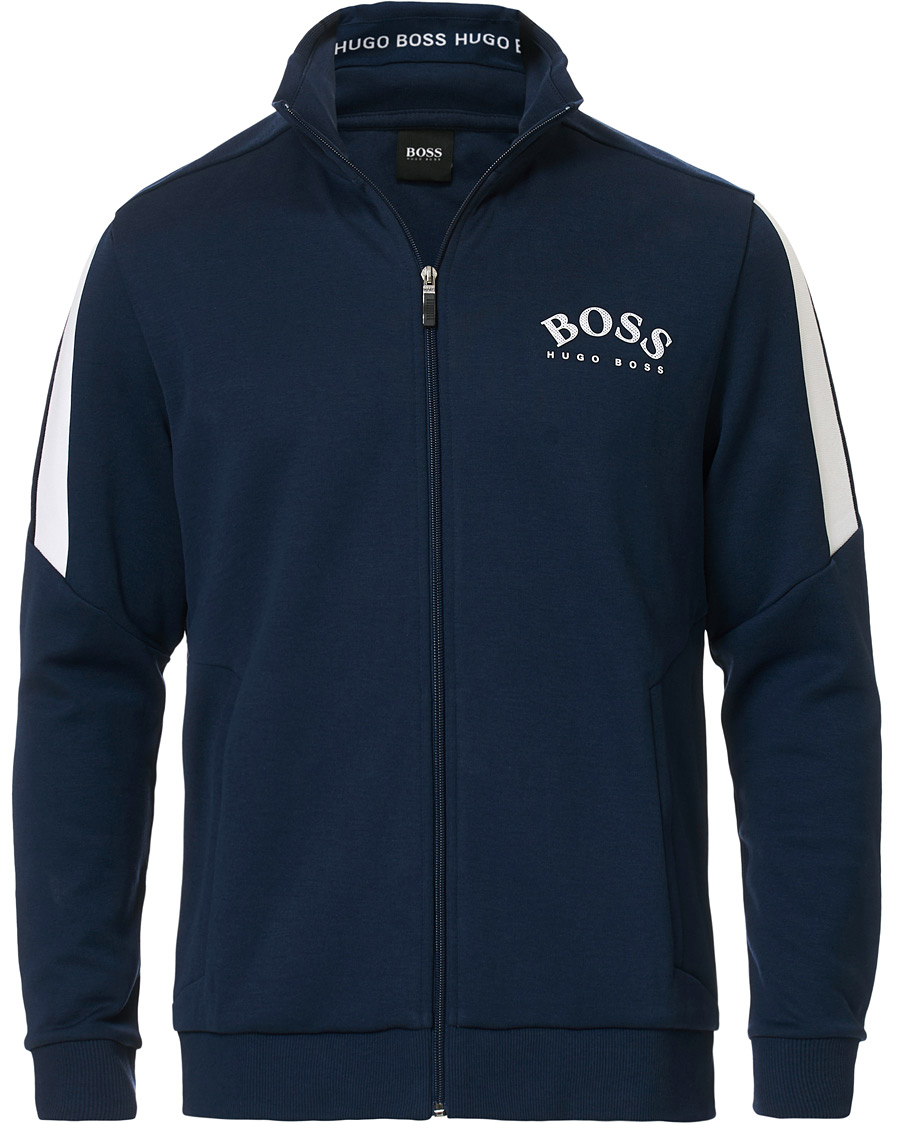 Herre | Gensere | BOSS GREEN | BOSS Athleisure Skaz Full-Zip Sweater Navy