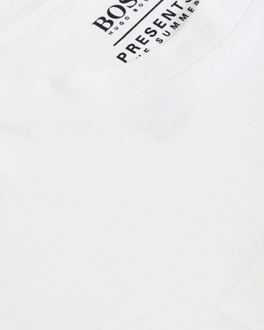 Herre | T-Shirts | BOSS ORANGE | BOSS Casual Photo Summer Print Crew Neck Tee White