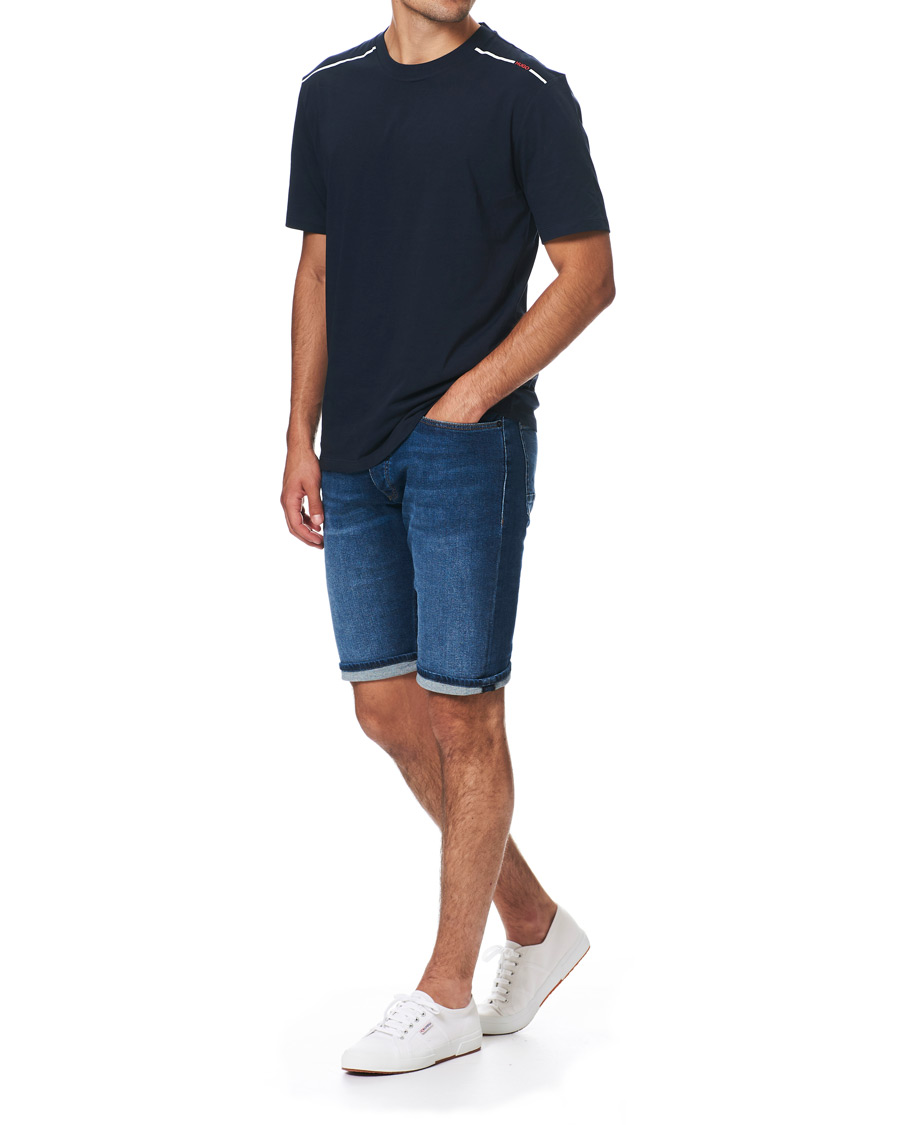 Herre | Shorts | BOSS ORANGE | BOSS Casual Taber Stretch Denim Shorts Navy