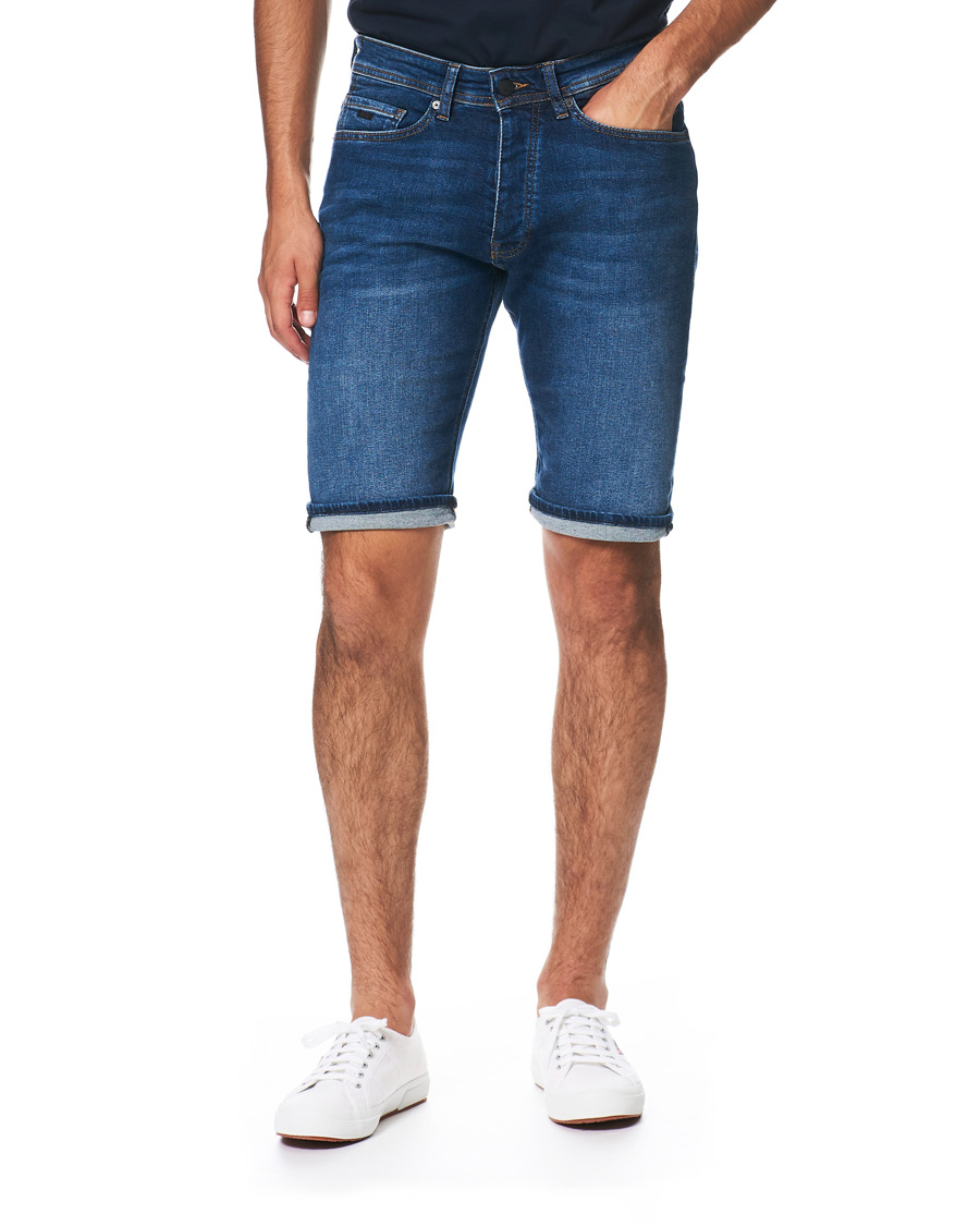 Herre | Shorts | BOSS ORANGE | BOSS Casual Taber Stretch Denim Shorts Navy