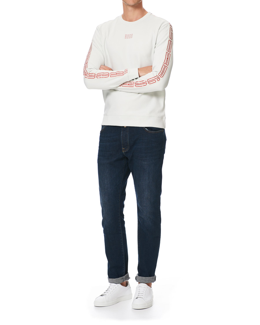 Herre | Gensere | HUGO | Doby Logo Sweatshirt Natural